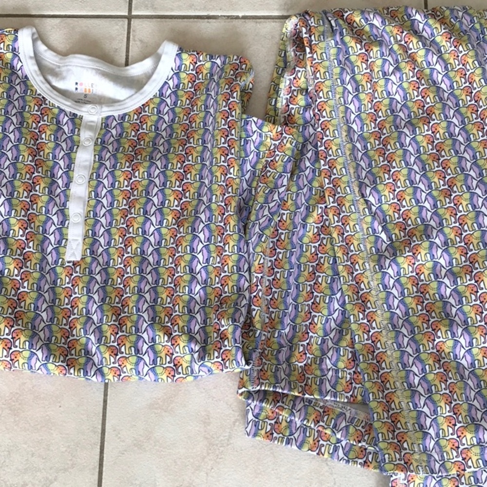 Roller rabbit elephant pajamas size S